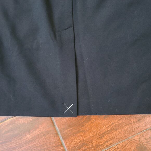 Talbots Woman‎ Pencil Skirt Black Lamb Skin Front Jersey Knit Back Size 16W NWOT - Picture 5 of 9